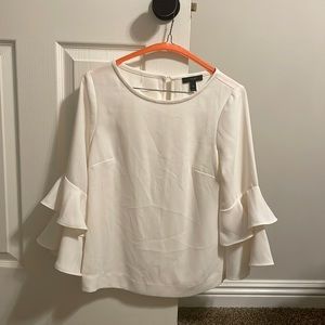 J. Crew white blouse, very nice for any occasion.